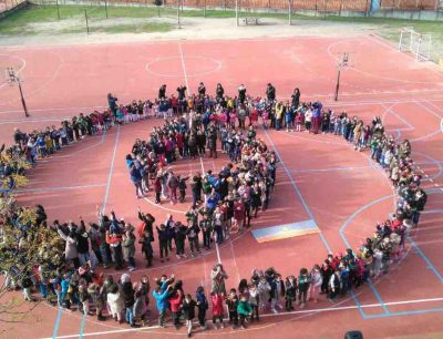 Human Symbols of Peace and No Violence